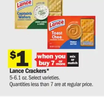 Meijer Lance crackers offer