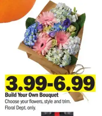 Meijer Build your own bouquet offer