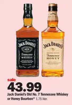Meijer Jack daniel's old no. 7 tennessee whiskey or honey bourbon offer