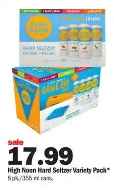 Meijer High noon hard seltzer variety pack offer