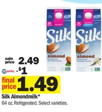 Meijer Silk almondmilk offer