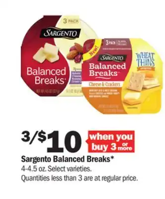 Meijer Sargento balanced breaks offer