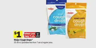 Meijer Meijer cough drops offer