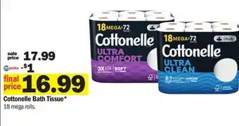 Meijer Cottonelle bath tissue offer