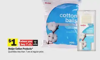 Meijer Meijer cotton products offer