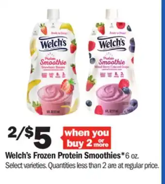 Meijer Welch's frozen protein smoothies offer