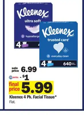 Meijer Kleenex 4 pk. facial tissue offer