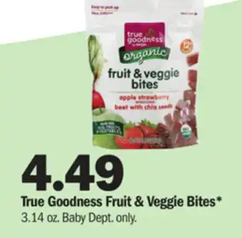 Meijer True goodness fruit & veggie bites offer