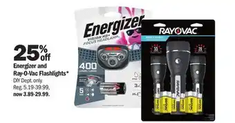 Meijer Energizer and ray-o-vac flashlights offer