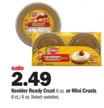 Meijer Keebler ready crust 6 oz. or mini crusts 6 ct./4 oz offer