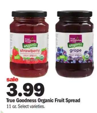 Meijer True goodness organic fruit spread offer