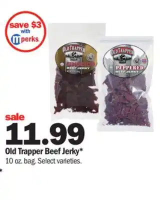 Meijer Old trapper beef jerky offer