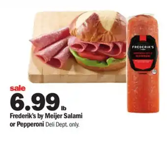 Meijer Frederik's by meijer salami or pepperoni offer