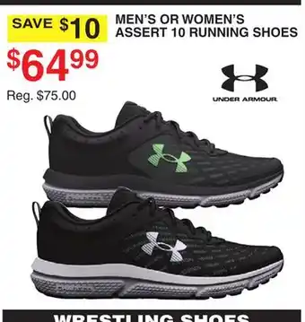 Dunham's Sports Under armour men's or women's assert 10 running shoes offer