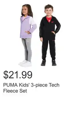 Costco Puma kids' 3-piece tech fleece set offer