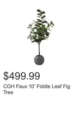 Costco Cgh faux 10' fiddle leaf fig tree offer