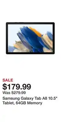 BJ’s Samsung galaxy tab a8 10.5 tablet, 64gb memory offer