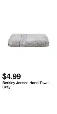 Berkley jensen hand towel - gray