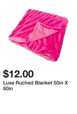 Five Below Luxe ruched blanket 50in x 60in offer