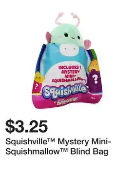 Five Below Squishville mystery mini-squishmallow blind bag offer