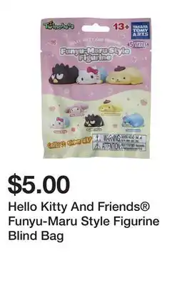 Five Below Hello kitty and friends funyu-maru style figurine blind bag offer