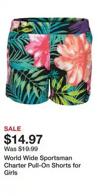Cabela's World wide sportsman charter pull-on shorts for girls offer
