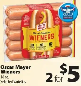 Times Supermarkets Oscar Mayer Wieners 16 oz offer