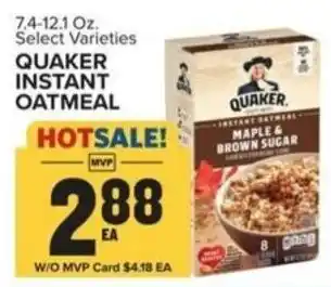 Food Lion QUAKER INSTANT OATMEAL offer