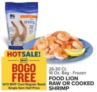 Food Lion FOOD LION RAW OR COOKED SHRIMP offer