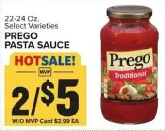 Food Lion PREGO PASTA SAUCE offer