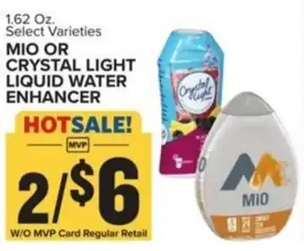 Food Lion MIO OR CRYSTAL LIGHT LIQUID WATER ENHANCER offer