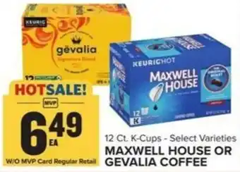 Food Lion MAXWELL HOUSE OR GEVALIA COFFEE offer