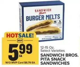 Food Lion SANDWICH BROS. PITA SNACK SANDWICHES offer