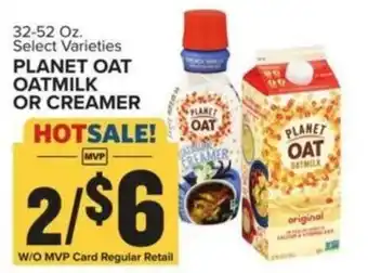 Food Lion PLANET OAT OATMILK OR CREAMER offer