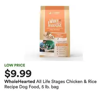 Petco All life stages chicken & rice recipe dog food, 5 lb. bag offer