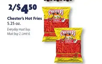 Family Dollar Chester's hot fries offer