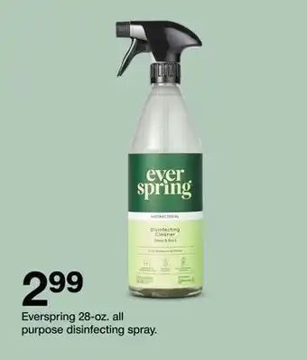 Target Everspring 28-oz. all purpose disinfecting spray offer