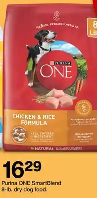 Target Purina one smartblend 8-lb. dry dog food offer