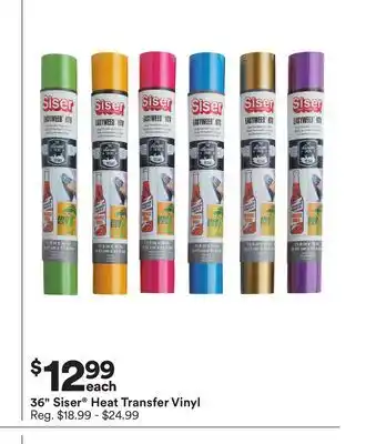 Michaels 36 siser heat transfer vinyl offer
