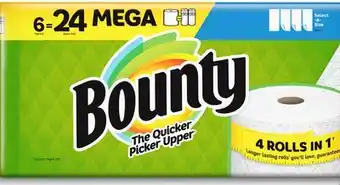 Target Bounty 6-pk. mega roll paper towels offer