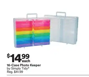 Michaels 16-case photo keeper by simply tidy offer