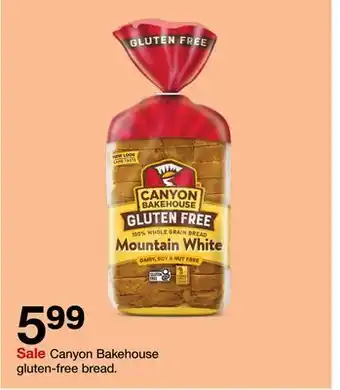 Target Canyon bakehouse gluten-free bread offer
