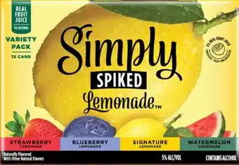 Target Simply spiked 12-pk. drinks offer