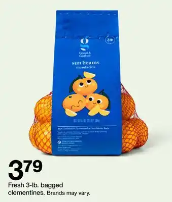 Target Fresh 3-lb. bagged clementines offer