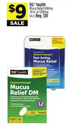 Dollar General Dg health mucus relief offer