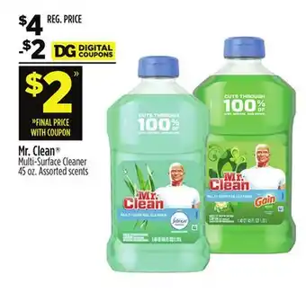 Dollar General Mr. clean multi-surface cleaner offer