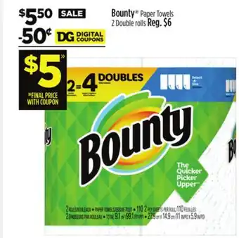 Dollar General Bounty paper towels offer