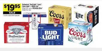 Dollar General Budweiser , bud light , coors , coorslight or miller lite or michelob ultra offer