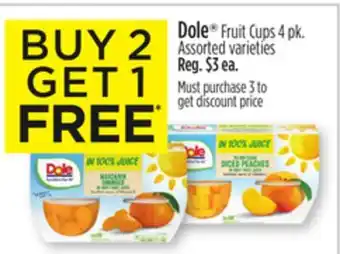 Dollar General Dole fruit cups offer