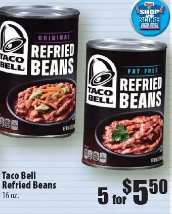 Taco Bell Refried Beans 16 oz
